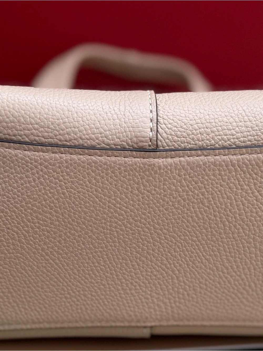 Coach Lana Shoulder Bag 23 Ivory Pebble Leather EUC